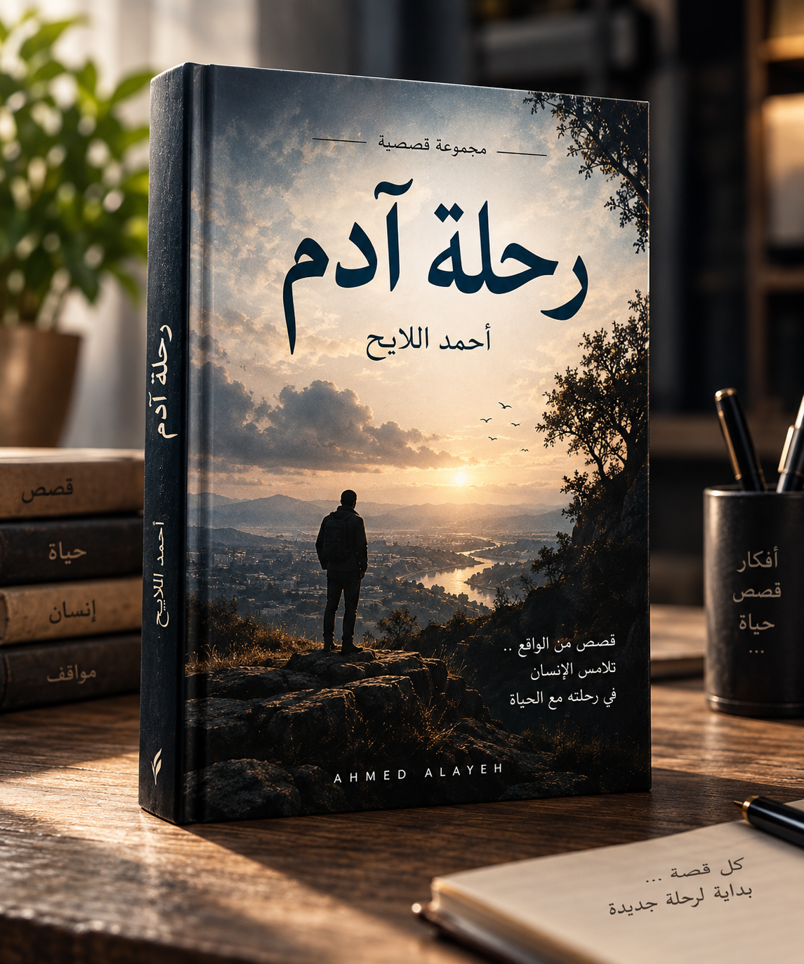 غلاف المجموعة القصصية رحلة آدم للكاتب أحمد اللايح